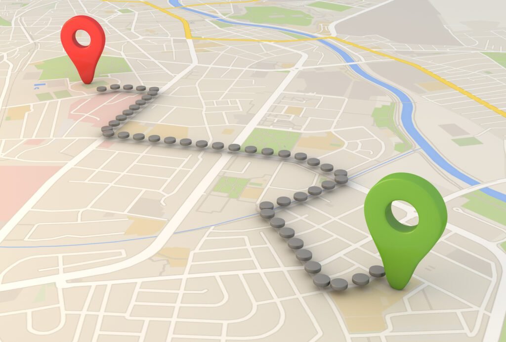 rastreamento mapa